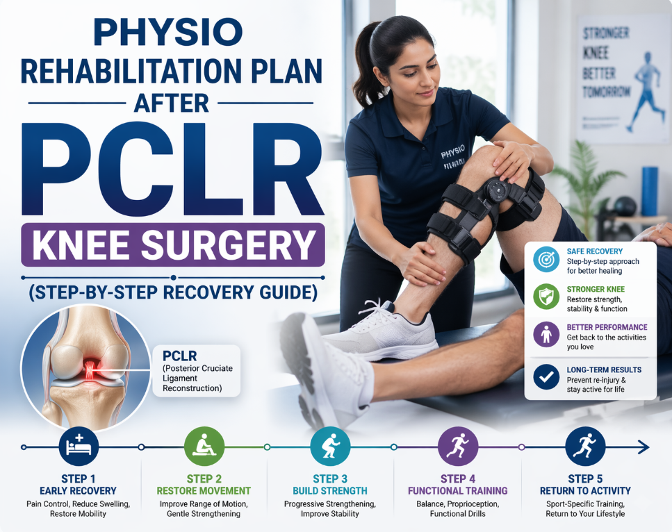 Physio Rehabilitation Plan After PCLR Knee Surgery